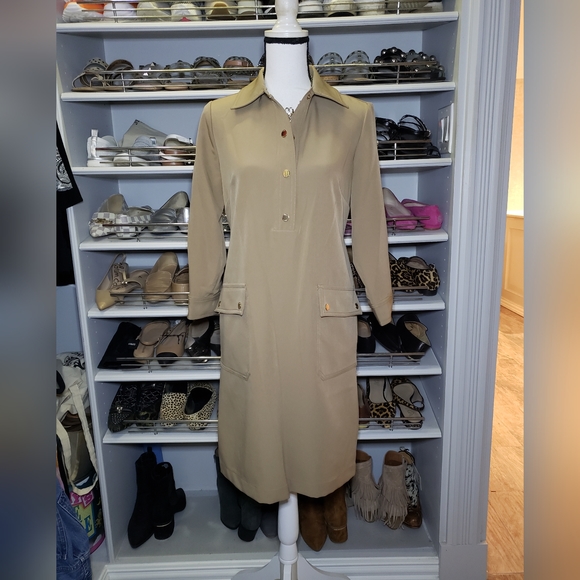 Tommy Hilfiger Belted Shift Dress - Picture 2 of 8